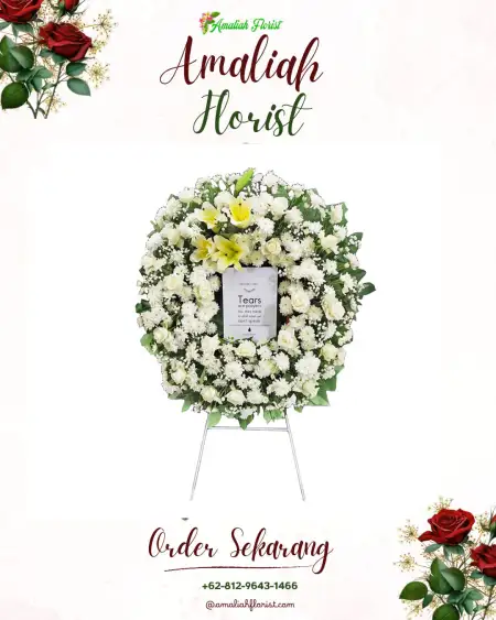 Krans Bunga Duka Woloan Satu