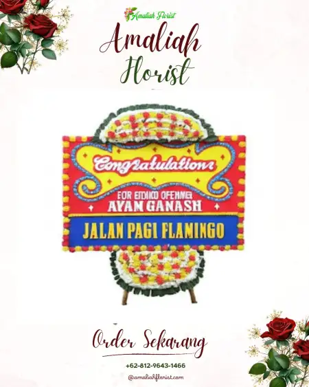 Sewa Papan Bunga Woloan Satu